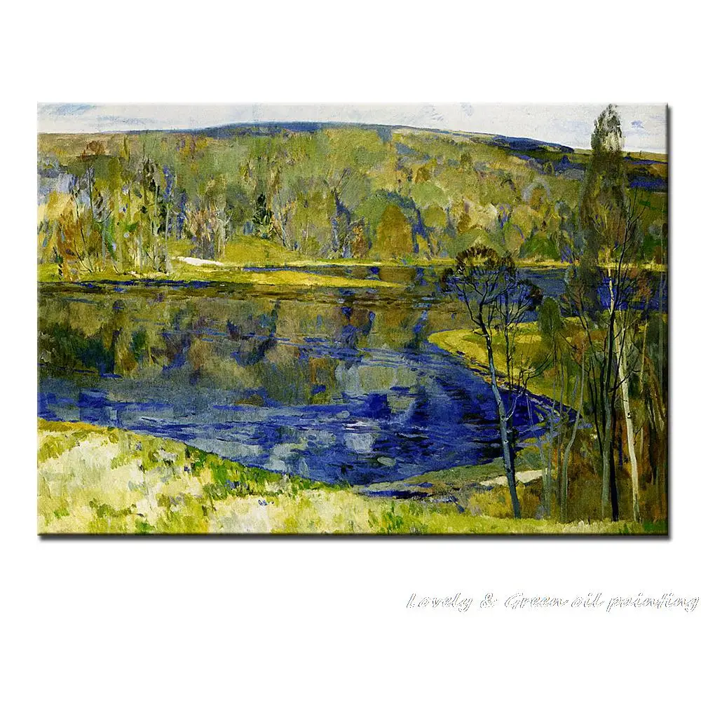 

Hand Made Vincent Van Gogh Copy Impressionist Lake Landscape Oil Painting On Canvas Wall Art Picture For Living Room Home Decor