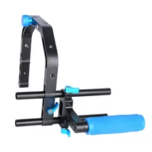 C-Shape Video Camera Cage Bracket + Top Handle Grip +15mm Rod for 15mm DSLR Rig Rail Support System DSLR Camera цена C-Shape Video Camera Cage Bracket + Top Handle Grip +15mm Rod for 15mm DSLR Rig Rail Support System DSLR Camera цены онлайн