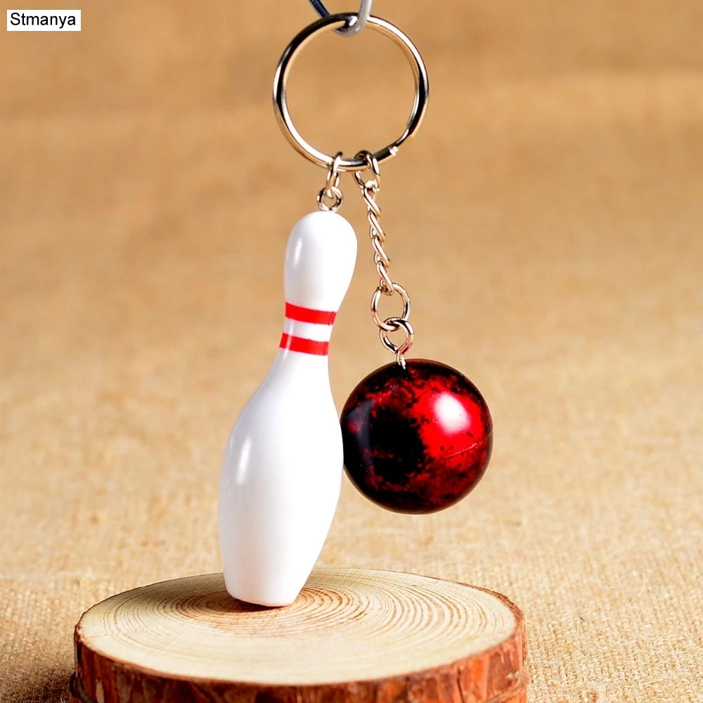 

New Design Bowling metal Keychain Car Key Chain Key Ring Sports Hot Sale Keyring pendant For Man Women Gift wholesale #1-17164