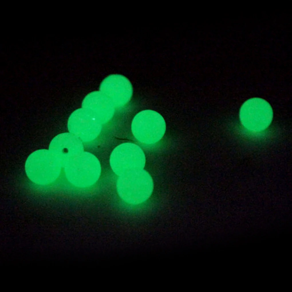 

Hight Quality 20pc Fishing Bait Glow Fluorescence Luminous Beads Space Beans Gear