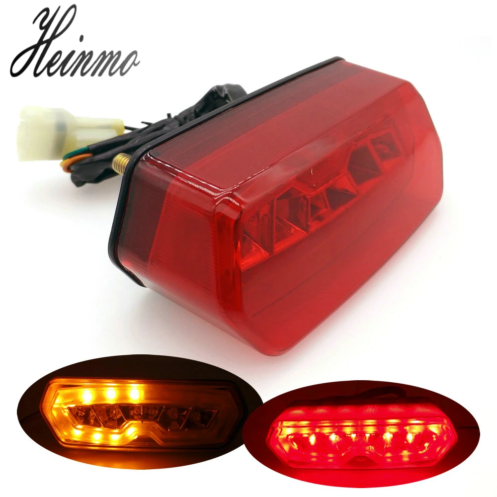 Motorcycle Turn Signal Tail Light Brake Stop Running Indicator