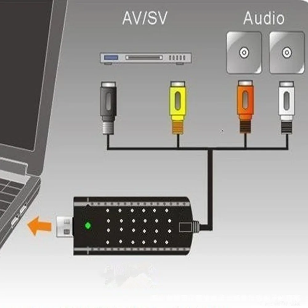 USB 2,0 Видео Аудио карта захвата конвертер ПК адаптер конвертер VHS в DVD цифровые видео Захваты устройства для Windows Mac iMac PC