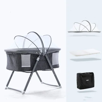 

Crib multi-function collapsible portable newborn baby with mosquito net cradle sleeping artifact bb bed