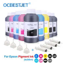 9x250 мл пигментные чернила для заправки бутылка для P600 P607 P800 P807 3800 3850 3880 3890 чернила для Epson водонепроницаемый пигментные чернила
