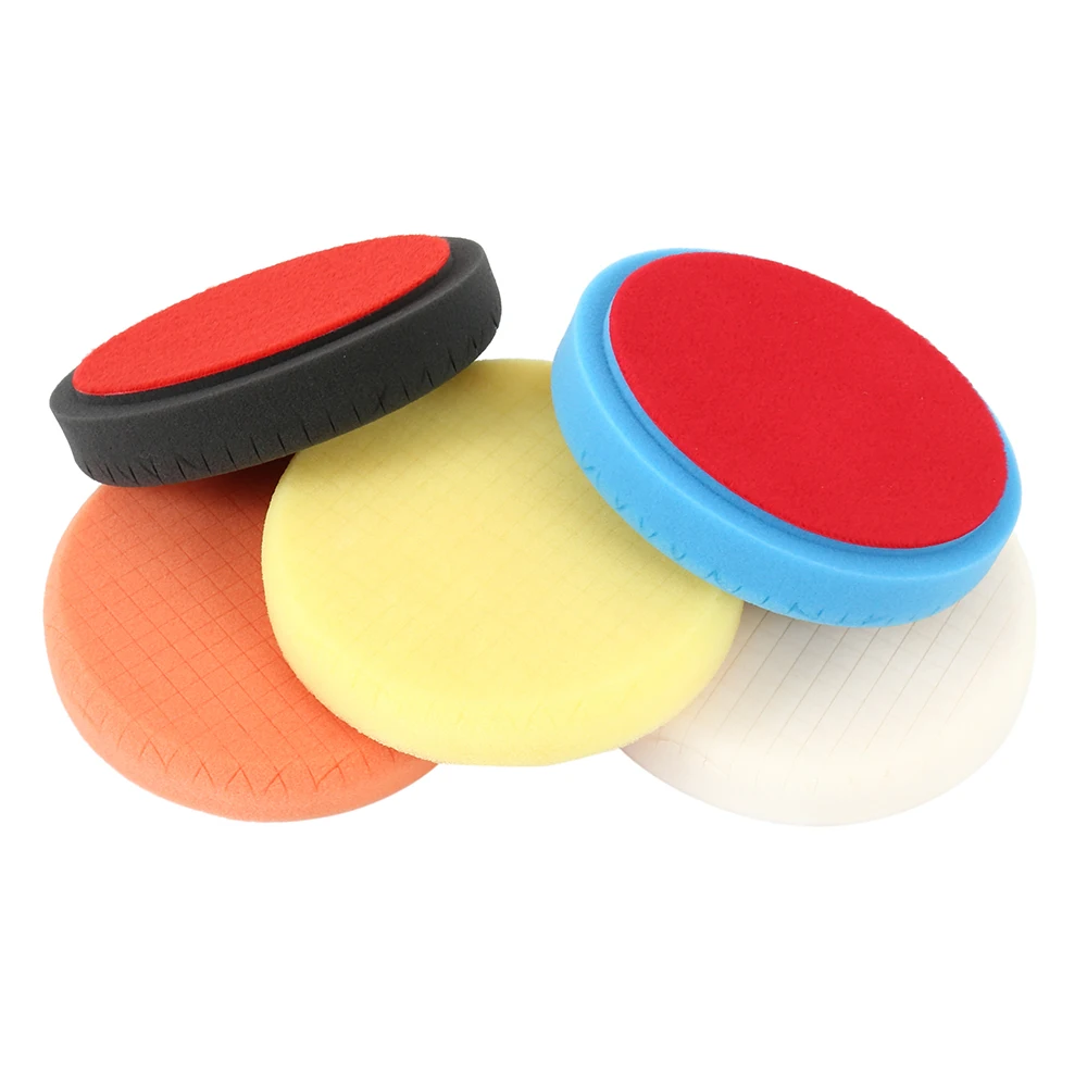 

5pcs 6 Inch Buffing Sponge Polishing Pad Kit Set 150mm Car Polishing Pad Foam Set for Eccentric Polishing Machine Grinder