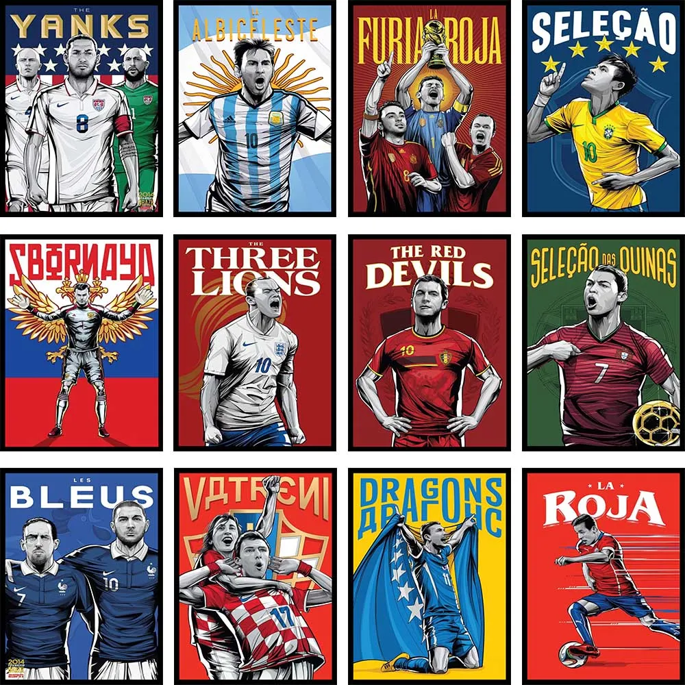 

Van Persie Messi DIY Diamond Painting Famous Football/Soccer Player Diamond Embroidery Cross Stitch Full Square Drill Decoration