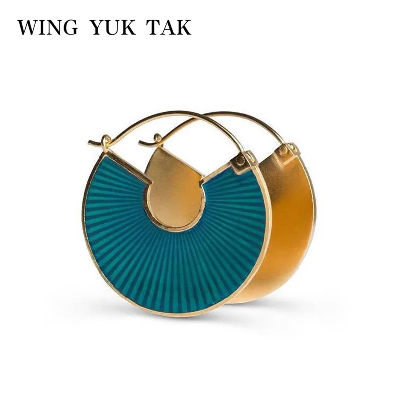 Женские винтажные серьги-кольца wing yuk tak круглые акриловые серьги нового дизайна