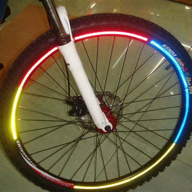 Wheel Sticker Decal Accessories MTB Bicycle Reflector Bike Reflective Stickers