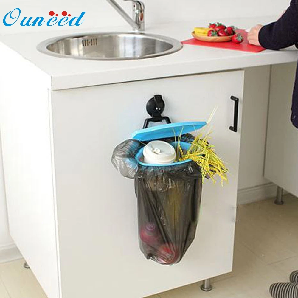 

Ouneed organizer Hanging Kitchen Cabinet Door Trash Rack Style Storage Garbage Bags Storage Holders u6912 rangement