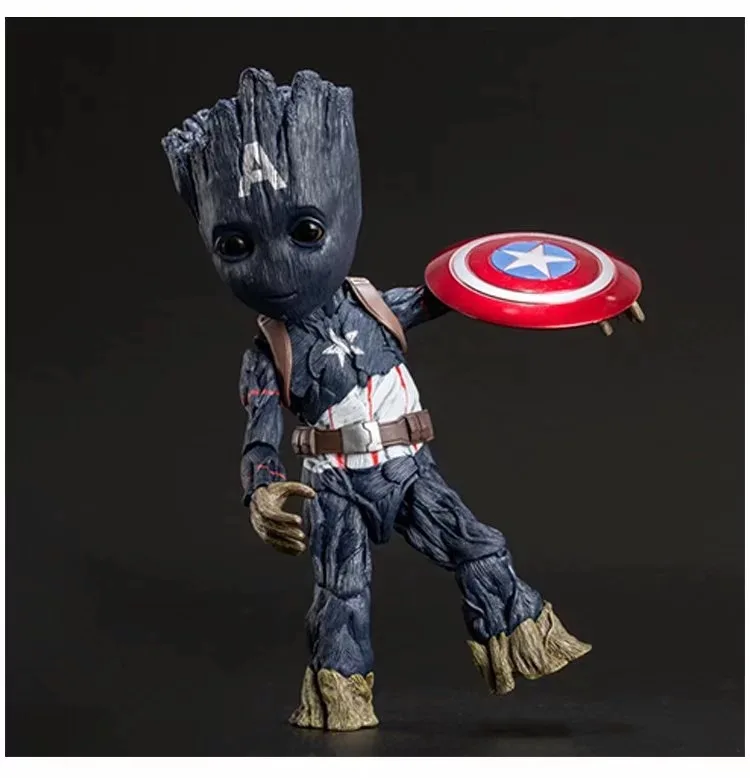 

Groot Model Captain America Stereo Loudspeaker Portable Subwoofer Wireless Speakers Birthday Portable Groot Bluetooth Speaker