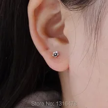 Последние 925 серебро восстановление древних способов тайский серебряный цветок уха кости ногтей личности нежные Миниатюрные модели