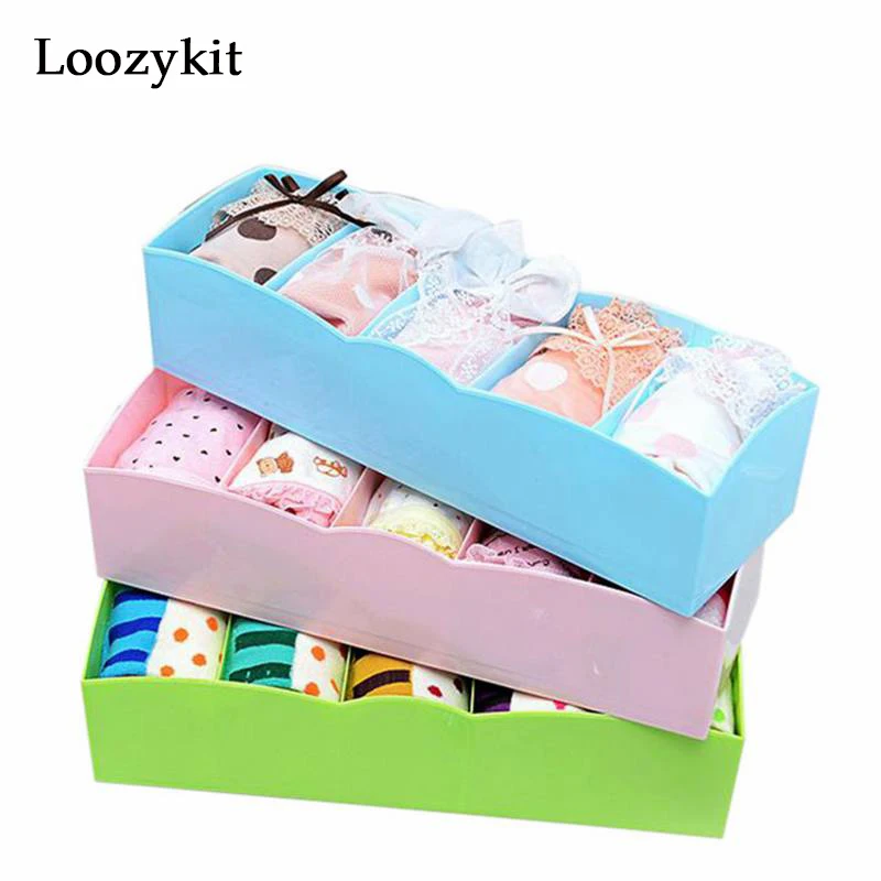 

Loozykit Underwear Organizer Plastic Storage Boxes Bra Socks Closet Organizer Storage Drawer Container Box for Storage Bedroom