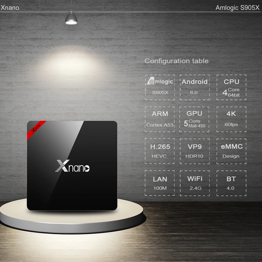 XNANO Франция IPTV Box Smart 4K HD 2G 16G Android 6,0 Wi-Fi передатчик для интернет-телевидения 1 год QHDTV код IPTV Европа Испания арабский французский IPTV Top Box