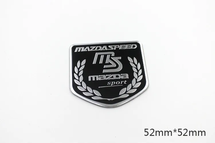 Наклейки для стайлинга автомобилей, 3D металлическая эмблема, значок для Mazda speed MS, декоративные наклейки