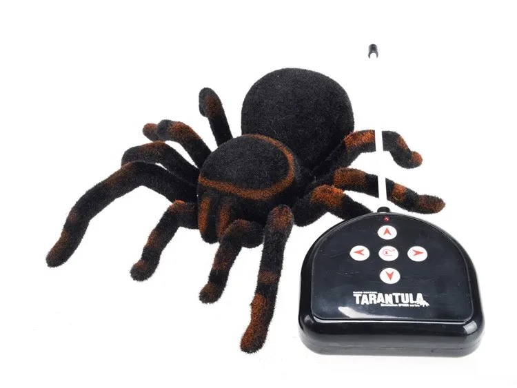 New Arrival Infrared RC Tarantula Realistic Spider with Lighting Remote Control Simulation Scary Toys Electronic Pets