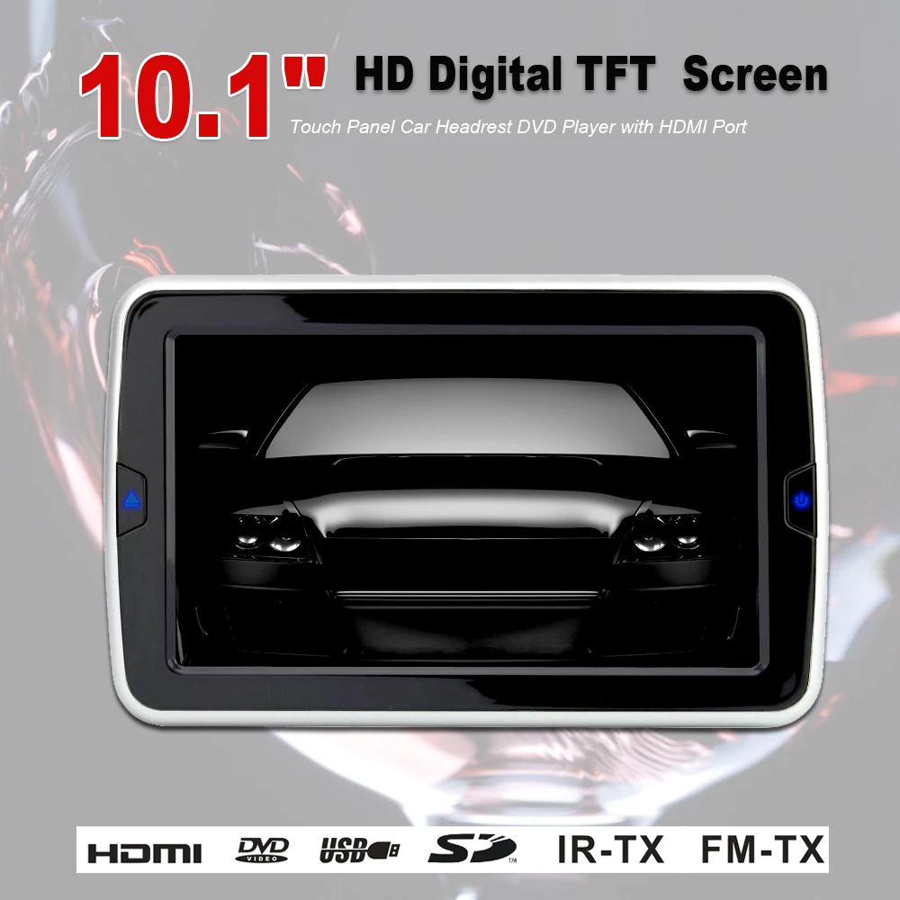 10 1 HD Digital TFT Slot in Car Bracket DVD Player