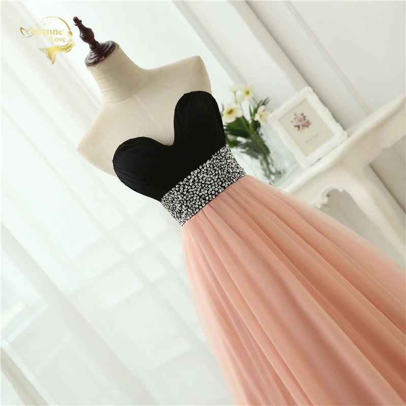 Sweetheart Beading Crystal Floor Lenght Tulle Evening Dress