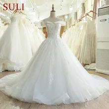 SL-63 с коротким рукавом vestido de noiva Alibaba кружевные свадебные платья с открытой спиной