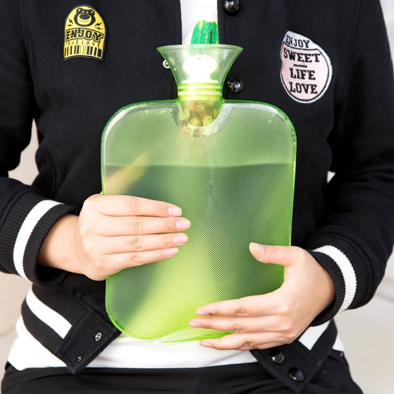 PVC Thicken Massage Hot Water Bottle Hot Water Bottle Explosion proof