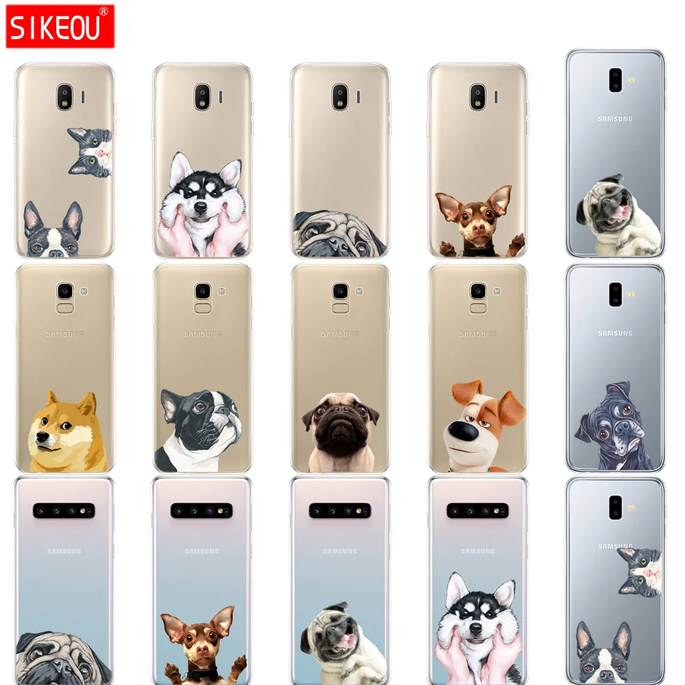 Custodia Per Samsung Galaxy J2 Core J8 J6 J4 Plus 2018 Custodia Per Samsung Galaxy S10 Se Plus Cane E Gatto Husky Akita Bulldog