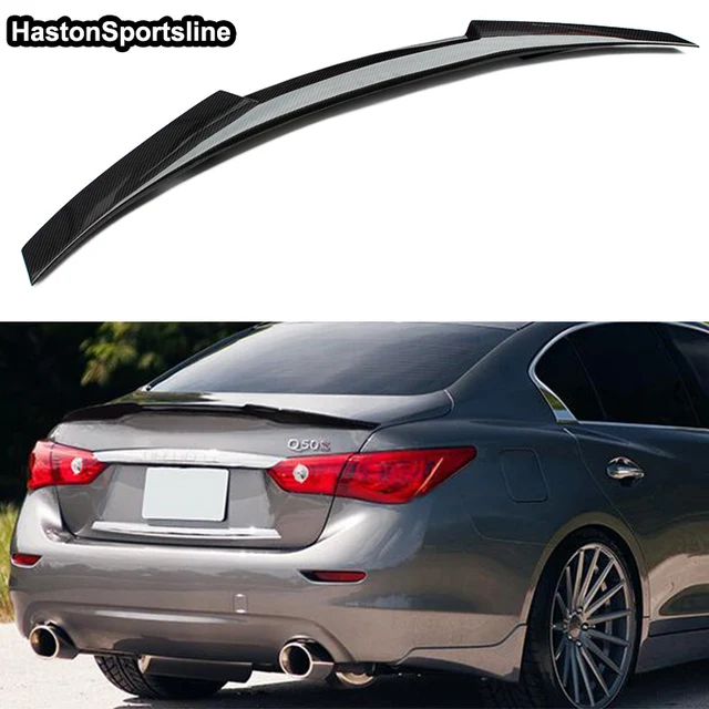 Q50 Carbon fiber Rear Lip Spoiler Wing for Infiniti Q50 20132017in