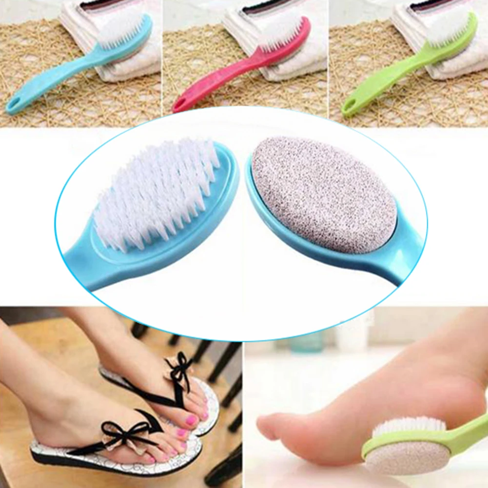 

Double Side Pumice Stone Rub Foot Brush Foot Care Pedicure Brush FG
