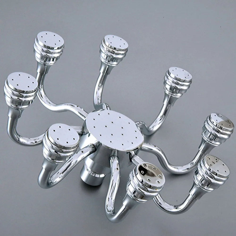 

Bathroom Accessory 8 Inch Polished Chrome Water Saving eight Claw Top Rain Shower Head Bathroom Fitting ash231