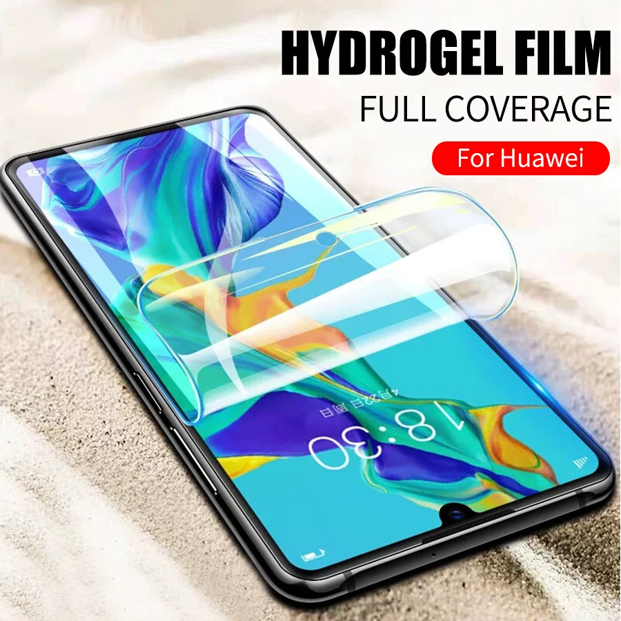 WOLFPSYCH Full Cover Hydrogel Film For Huawei Honor V20 V10 View 20 Soft Screen Protector Easy To Install | Мобильные телефоны и