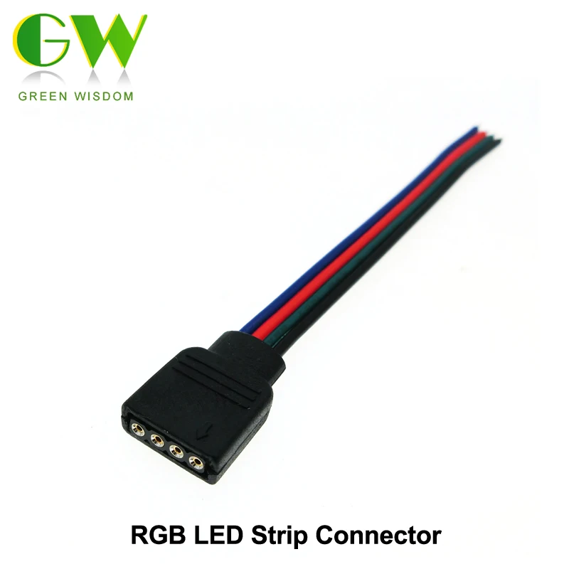 

RGB LED Strip Connector 4pin For 5050 RGB LED Strip 5Pcs/Lot