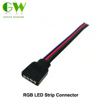 

RGB LED Strip Connector 4pin For 5050 RGB LED Strip 5Pcs/Lot