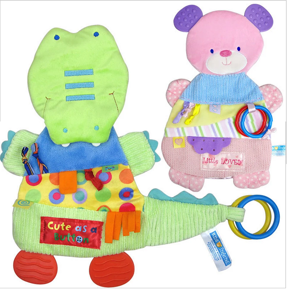 Мягкие куклы, детские игрушки, удобная плюшевая кукла успокаивать младенцев игрушки-полотенце спокойная кукла, друг Прорезыватель для зубов игрушки в форме