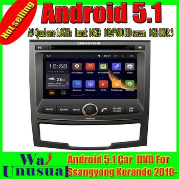

WANUSUAL 7 Inch Octa Core 32G 4G RAM Android 6.0 GPS Navigation for Ssangyong Korando 2010 2011 2012 2013 2014 2015 2016 2017