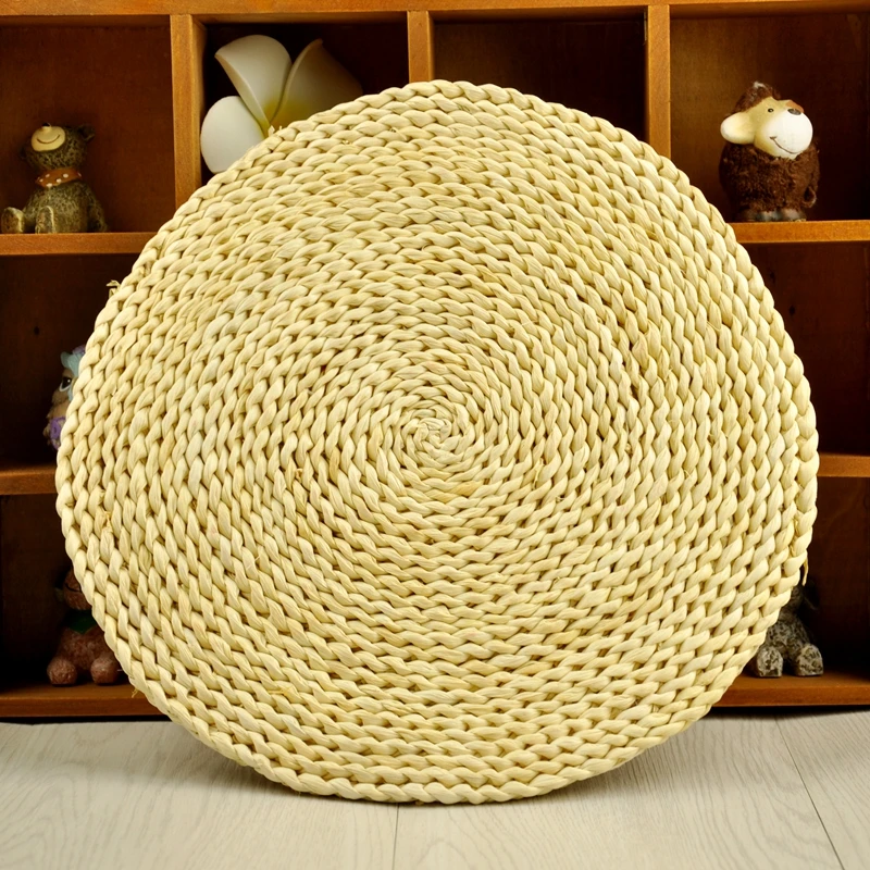 29cm Hand woven Straw Cushion Meditation Mats Handmade Grass Pad Nature