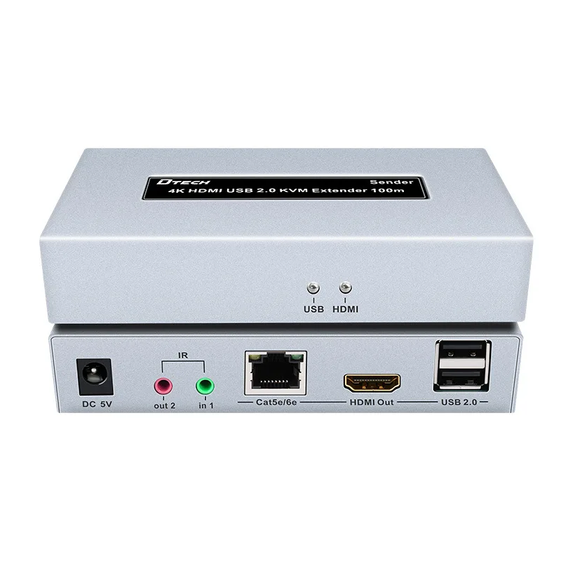 

DT-7051 HDMI extender 4K HDMI/KVM extender 100 meters HDMI extender 100 meters USB mouse and keyboard