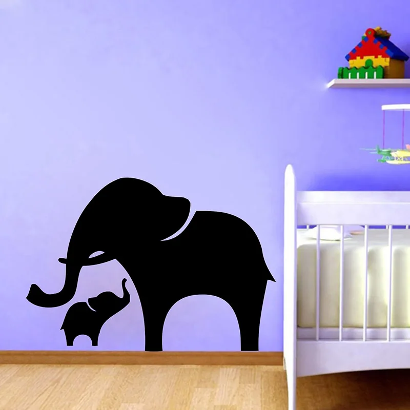 Us 11 49 6 Off Mama And Baby Elephant Wall Decal Vinyl Stickers Nursery Animal Art Decor Free Shipping P2040 In From Us 11 49 6 Off Mama And Baby Elephant Wall Decal Vinyl Stickers Nursery Animal Art Decor Free Shipping P2040 In From