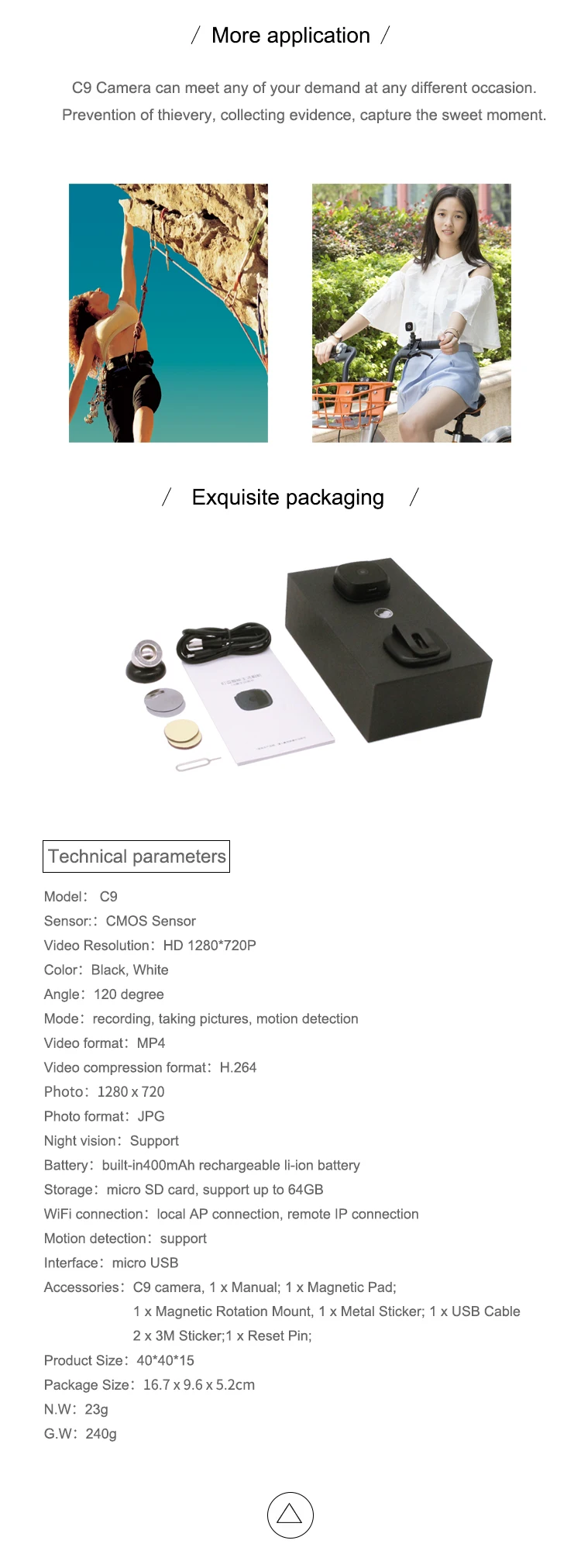 C9 Camsoy Cookycam WiFi Mini Camera Night Vision (7)