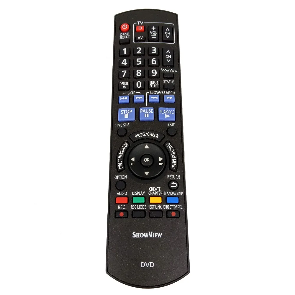 Бывший в употреблении 80% новый оригинальный для Panasonic DVD система ShowView пульт