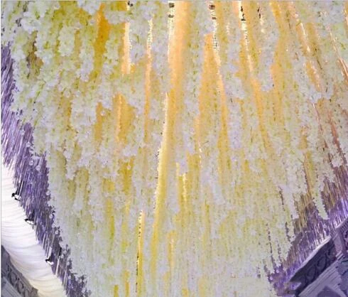 Beautiful Wisteria Party Decoration 100pcs lot 24 Colors Artificial Silk Flower Wisteria 
