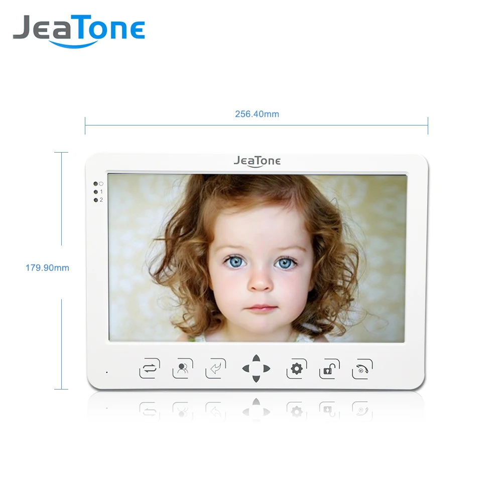 JeaTone 10 дюймов HD видео домофон дверной звонок видео домофон домашняя система внутренний блок цветной монитор