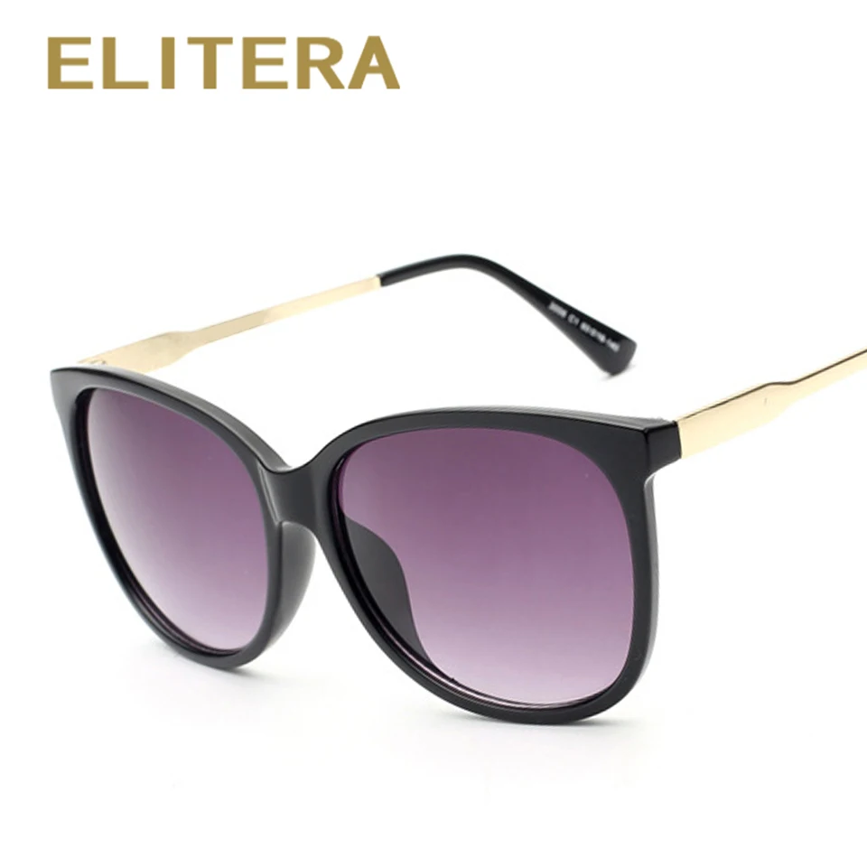 Elitera роскошные женщины солнцезащитные очки мода круглый дамы старинные ретро бренд дизайнер негабаритных женский спорт солнцезащитные очки прилив