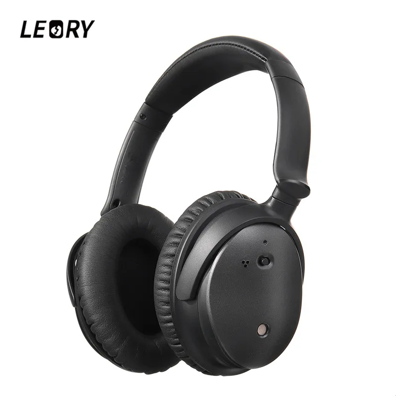 

LEORY Advanced B76 ANC bluetooth Aviation Headphone Active Noise Canceling Foldable Wireless HIFI Stereo Sports Gaming Headphone