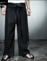 27-42 2018 Мужская одежда для мужчин прилива прямые брюки мужские хлопковые Свободные повседневные свободные штаны талии юбка штаны Большие