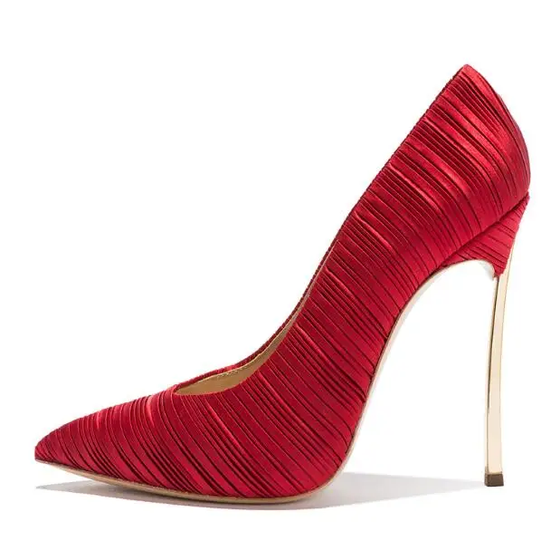 red backless heels