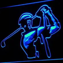 I802 Гольф Обучение гольфу Дисплей магазин свет Sign On/Off переключатель 20+ Цвета 5 размеров