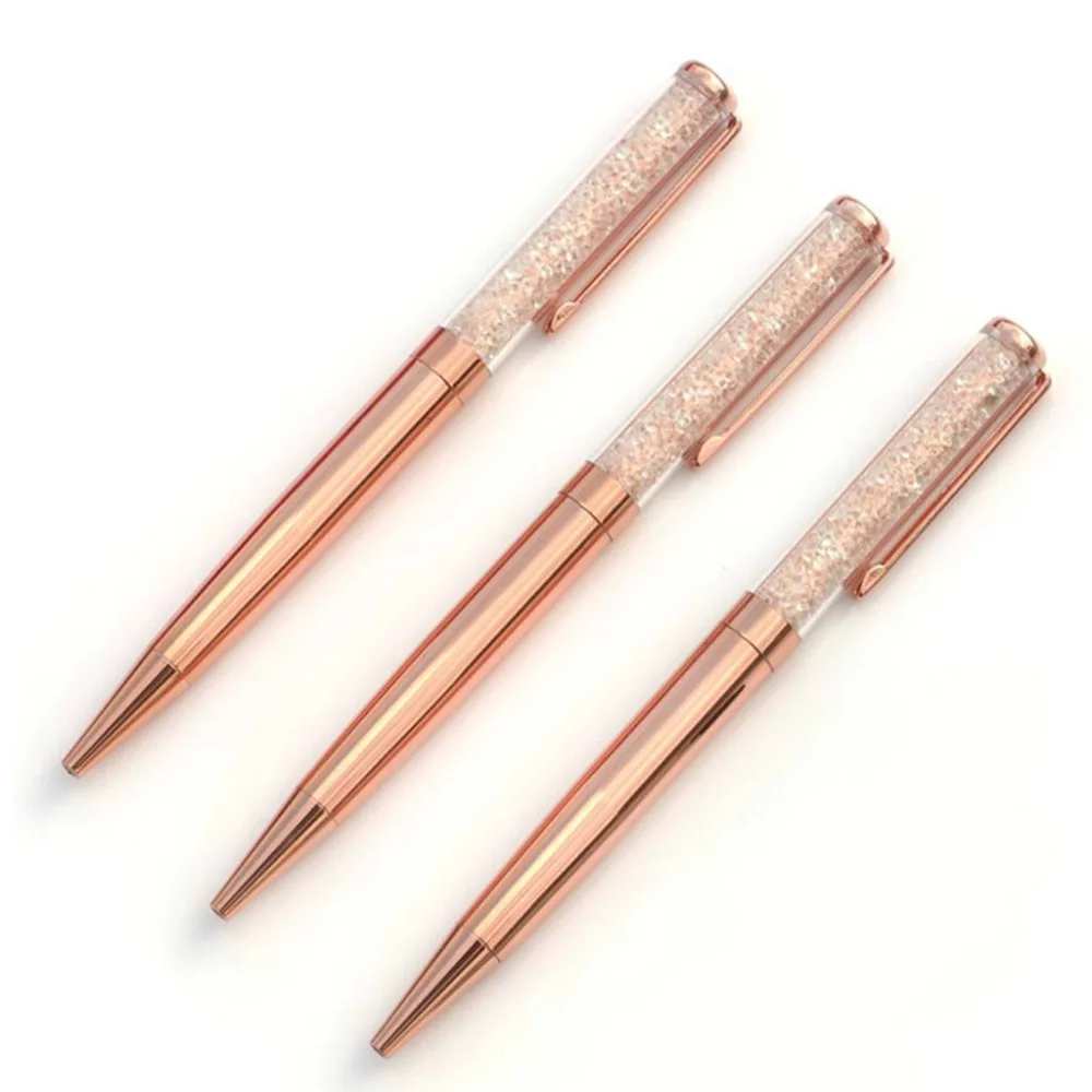 Buy Luxury Rose Gold and Shine Diamond Ballpoint Pen