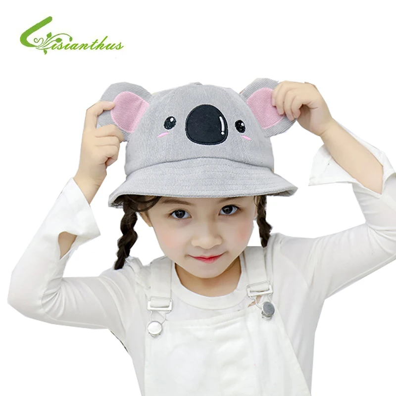 Fashion Children Hats Baby Hats For Girls Bucket Hat Koala Boys Cap