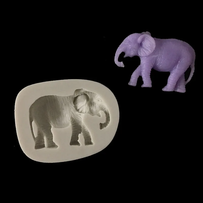 Minsunbak различные формы маленького слона силиконовые формы шоколада Gumpaste выпечки инструменты украшения торта - Цвет: C