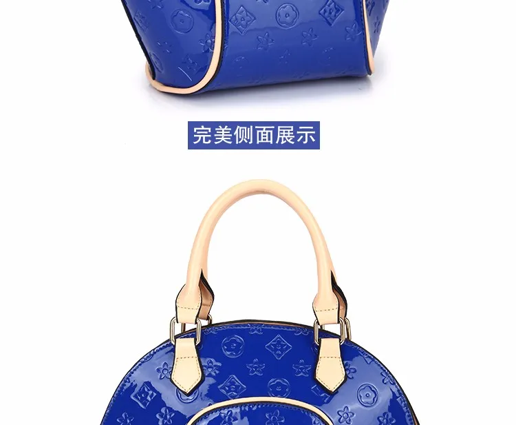 Summer Fashion Female Patent Leather Handbag Shell Women Tote Bags Party Luxury Crossbody Bag Lady Small Hand bags Candy Color 008