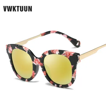 

VWKTUUN Sunglasses Women Polarized Square Shades Vintage Big Sun glasses For Female Mirror Glasses UV400 Oversized Sunglasses