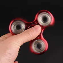 2pcs Fidget Spinner Triangle EDC Plating Finger Hand Spinner For Autism ADHD Anxiety Stress Relief Focus